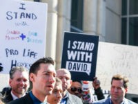 David Daleiden, a defendant in an indictment stemming from a Planned Parenthood video he helped produce, speaks to the media after appearing in court at the Harris County Courthouse on February 4, 2016 in Houston, Texas. Daleiden is facing an indictment on a misdemeanor count of purchasing human organs, and along with defendant Sandra Merritt, is charged with tampering with a governmental record. (Photo by Eric Kayne/Getty Images)