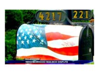 A homeowners association in Tallahassee, Florida, has ordered a Navy veteran to remove a mailbox with an American flag theme in his front yard.