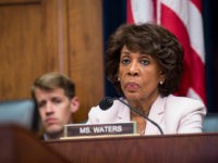 WASHINGTON, DC - JULY 12: Ranking Member Maxine Waters (D-CA) looks on as Federal Reserve Board Chairwoman Janet Yellen testifies before the House Financial Committee about the State of the economy on July 12, 2017 in Washington, DC. Yellen said the Federal Reserve expects to begin shrinking its $4.5 trillion bond stimulus later this year. (Photo by Pete Marovich/Getty Images)