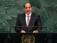 Egyptian President Abdel Fattah al-Sisi addresses the United Nations General Assembly Tuesday, Sept. 19, 2017, at the United Nations headquarters. (AP Photo/Frank Franklin II)
