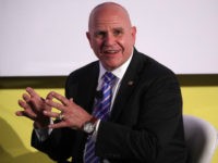National Security Adviser H.R. McMaster participates in a discussion during the Center for a New American Security '2017 Navigating the Divide Conference' June 28, 2017 in Washington, DC. Secretary of Homeland Security John Kelly announced new security measures that apply to more airports worldwide to enhance airline passenger screening for explosive. (Photo by Alex Wong/Getty Images)