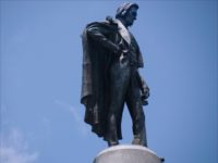 A statue of Vice President John C. Calhoun, whose name was recently removed from the Yale residential college