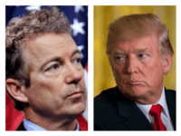 Rand Paul and President Trump collage
