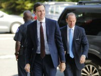 WASHINGTON, DC - JULY 24: White House Senior Advisor and President Donald Trump's son-in-law Jared Kushner (L) and attorney Abbe Lowell arrives at the Hart Senate Office Building to testify behind closed doors by the Senate Intelligence Committee about Russian meddling in the 2016 presidential election July 24, 2017 in Washington, DC. In a statement released before the meeting, Kushner said he met with people who represented or may have represented the Russian government four times. (Photo by Chip Somodevilla/Getty Images)