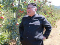 This undated picture released from North Korea's official Korean Central News Agency (KCNA) on September 21, 2017 shows North Korean leader Kim Jong-Un visiting a fruit farm at Kwail-?p County, South Hwanghae Province. / AFP PHOTO / KCNA VIS KNS AND AFP PHOTO / STR / South Korea OUT / REPUBLIC OF KOREA OUT ---EDITORS NOTE--- RESTRICTED TO EDITORIAL USE - MANDATORY CREDIT 'AFP PHOTO/KCNA VIA KNS' - NO MARKETING NO ADVERTISING CAMPAIGNS - DISTRIBUTED AS A SERVICE TO CLIENTS THIS PICTURE WAS MADE AVAILABLE BY A THIRD PARTY. AFP CAN NOT INDEPENDENTLY VERIFY THE AUTHENTICITY, LOCATION, DATE AND CONTENT OF THIS IMAGE. THIS PHOTO IS DISTRIBUTED EXACTLY AS RECEIVED BY AFP. / (Photo credit should read STR/AFP/Getty Images)