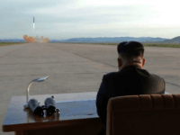 This undated picture released from North Korea's official Korean Central News Agency (KCNA) on September 16, 2017 shows North Korean leader Kim Jong-Un inspecting a launching drill of the medium-and-long range strategic ballistic rocket Hwasong-12