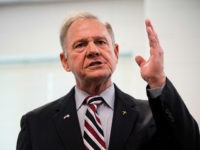 UNITED STATES - AUGUST 3: GOP candidate for U.S. Senate Roy Moore speaks during a candidates' forum in Valley, Ala., on Thursday, Aug. 3, 2017. The former Chief Justice of the Alabama Supreme Court is running in the special election to fill the seat vacated by Attorney General Jeff Sessions. (Photo By Bill Clark/CQ Roll Call)