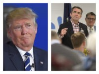 Trump and Ralph Northam collage