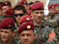 Kurdish peshmerga forces, show here voting in last month's independence referendum, are reported to have blocked roads from other parts of Iraq to the autonomous Kurdistan region
