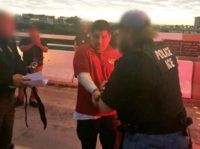 ICE ERO Officers arrest criminal alien.