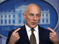 FILE - In this Oct. 12, 2017, file photo, White House Chief of Staff John Kelly speaks during the daily press briefing at the White House in Washington. Some in the military community are furious that Trump has drawn John Kelly’s family tragedy into a political brawl. Trump this week suggested that President Barack Obama did not properly console Kelly’s family when his son, Robert, was killed in Afghanistan in 2010. (AP Photo/Susan Walsh)