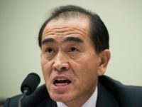 Thae Yong-Ho was testifying before the Foreign Affairs Committee in the House of Representatives at a time of soaring tensions between Pyongyang and the West over the regime's nuclear and missile tests Thae Yong-Ho was testifying before the Foreign Affairs Committee in the House of Representatives at a time of soaring tensions between Pyongyang and the West over the regime's nuclear and missile tests