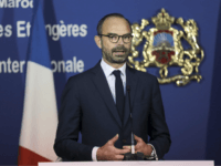 France's Prime Minister Edouard Philippe speaks during a press conference with his Moroccan counterpart Saad-Eddine El Othmani, in Rabat, Morocco, Thursday, Nov. 16, 2017. Philippe is in Morocco to try to reinvigorate trade with the North African kingdom, as the former French protectorate increasingly positions itself as an economic pillar of Africa.(AP Photo/Mosa'ab Elshamy)
