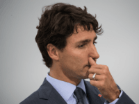 WASHINGTON, DC - OCTOBER 11: Prime Minister of Canada Justin Trudeau pauses while speaking during a press availability at the Canadian Embassy, October 11, 2017 in Washington, DC. Earlier in the day, Prime Minister Trudeau met with U.S. President Donald Trump, where their talks were expected to focus on the North American Free Trade Agreement (NAFTA). (Photo by Drew Angerer/Getty Images)