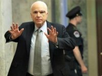 John McCain Hands Up