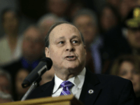 Senate President Stanley Rosenberg speaks after Mass. Gov. Charlie Baker signed sweeping legislation aimed at reversing a deadly opioid addiction crisis, during a signing ceremony at the Statehouse, Monday, March 14, 2016, in Boston. (AP Photo/Elise Amendola)