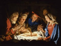 The Adoration of the Christ Child par Stomer (Stom), Matthias (ca.1600-after 1650). Oil on canvas, size : 127x163, ca 1640-1645, Palazzo Madama Torino ©FineArtImages/Leemage