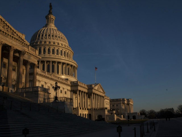 U.S. Capital at night