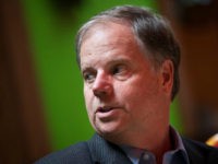 TALLADEGA, AL - NOVEMBER 20: Democratic candidate for U.S. Senate Doug Jones meets with supporters and voters at a Mexican restaurant, November 20, 2017 in Talladega, Alabama. Jones has moved ahead in the polls of his Republican opponent Roy Moore, whose campaign has been rocked by multiple allegations of sexual misconduct. (Drew Angerer/Getty Images)