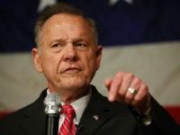 FAIRHOPE, AL - DECEMBER 05: Republican Senatorial candidate Roy Moore speaks during a campaign event at Oak Hollow Farm on December 5, 2017 in Fairhope, Alabama. Mr. Moore is facing off against Democrat Doug Jones in next week's special election for the U.S. Senate. (Photo by Joe Raedle/Getty Images)