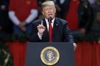 Trump Touts Economic Improvement, Rebuilding Military and Roy Moore at Pensacola, FL Event