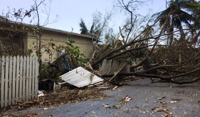 Chibad Jewish Center of the Key West in wake of Hurricane Irma. (Photo: Becket Law Firm)