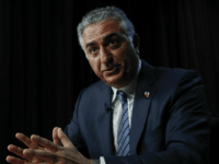 Iran's long exiled Crown Prince Reza Pahlavi speaks during an interview at the Associated Press bureau in Washington, Thursday, April 6, 2017. Pahlavi is hoping for a peaceful revolution in his homeland in the age of Donald Trump. But whether Pahlavi could translate nostalgia for the Iran’s monarchy and its pre-Islamic Republic past remains unseen. (AP Photo/Carolyn Kaster)