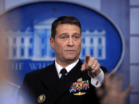 White House physician Dr. Ronny Jackson speaks to reporters during the daily press briefing in the Brady press briefing room at the White House, in Washington, Tuesday, Jan. 16, 2018. (AP Photo/Manuel Balce Ceneta)