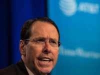 NEW YORK, NY - NOVEMBER 20: AT&T Chairman and CEO Randall Stephenson provides an overview of developments in the AT&T and Time Warner merger on November 20, 2017 in New York City. The U.S. Justice Department filed sued today to block AT&T's proposed $85.4 billion takover of of Time. (Photo by Amir Levy/Getty Images)
