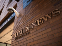 Signage for the New York Daily News is displayed on the facade of their Broad Street office, September 5, 2017 in New York City. Tronc, the publisher of the Chicago Tribune and The Los Angeles Times newspapers, announced on Monday that is had purchased The New York Daily News. Previously owned by Mort Zuckerman, Tronc paid one dollar in cash plus the assumption of liabilities to purchase the nearly 100-year old tabloid newspaper. (Photo by Drew Angerer/Getty Images)