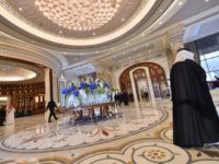 A file picture shows the lobby of the Ritz-Carlton Hotel in Riyadh, where Saudi elites have been held since being arrested in an anti-corruption purge in November