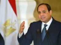 This file photo shows Egyptian President Abdel Fattah al-Sisi, who has officially submitted his candidacy for presidential polls due in March