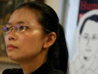 Lee Ching-yu was barred from boarding a plane to  visit her husband in a Chinese prison