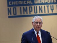 U.S. Secretary of State Rex Tillerson delivers a speech during a foreign ministers' meeting on the International Partnership against Impunity for the Use of Chemical Weapons, in Paris, Tuesday, Jan. 23, 2018. The United States and 28 other countries are launching a new plan to better identify and punish anyone who uses chemical weapons, amid new reports of a suspected chemical attack in Syria. (AP Photo/Thibault Camus)