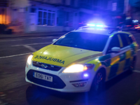 A ambulance arrives at the Accident and Emergency department of the Bristol Royal Infirmary on January 10, 2017 in Bristol, England.