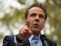 ew York Governor Andrew Cuomo speaks during a rally of hundreds of union members in support of IBEW Local 3 (International Brotherhood of Electrical Workers) at Cadman Plaza Park, September 18, 2017 in the Brooklyn borough of New York City. More than 1800 members of IBEW Local 3 are entering their sixth month of a strike in a contract dispute with Charter Communications/Spectrum. (Photo by Drew Angerer/Getty Images)