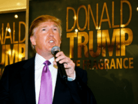 CHICAGO - DECEMBER 7: Real estate mogul Donald Trump makes a promotional appearance at Marshall Field's for his new cologne, The Fragrance, December 7, 2004 in Chicago, Illinois. (Photo by Scott Harrison/Getty Images)