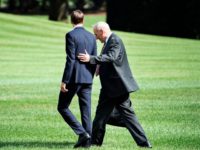 Senior Advisor Jared Kushner (L) and newly appointed White House Chief of Staff John Kelly follow US President Donald Trump to Marine One on the South Lawn of the White House August 3, 2017 in Washington, DC. Special counsel Robert Mueller has impaneled a grand jury to investigate Russia's interference with the 2016 presidential election, The Wall Street Journal reported on August 3 -- an important step toward potential criminal charges. / AFP PHOTO / Brendan Smialowski (Photo credit should read BRENDAN SMIALOWSKI/AFP/Getty Images)