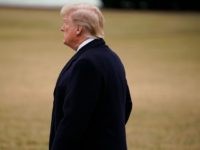 US President Donald Trump makes his way to board Marine One before departing from the South Lawn of the White House on February 1, 2018 in Washington, DC. Trump is heading to West Virginia to address the 2018 House and Senate Republican Member Conference. / AFP PHOTO (Photo credit should read /AFP/Getty Images)