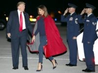 Fashion Notes: Melania Trump Steps Off Air Force One in Ravishing Red Coat