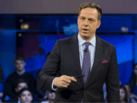 Jake Tapper, of CNN's State of the Union, speaks to a crowd at the Harvard Institute of Politics Forum before Trump Campaign Manager Kellyanne Conway and Clinton Campaign Manager Robby Mook enter the room for an event titled 'War Stories: Inside Campaign 2016' on December 1, 2016 in Cambridge, Massachusetts. (Photo by Scott Eisen/Getty Images)