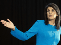 U.S. Ambassador to the U.N. Nikki Haley speaks during a press briefing at Joint Base Anacostia-Bolling, Thursday, Dec. 14, 2017, in Washington. Haley says "undeniable" evidence proves Iran is violating international law by funneling missiles to Houthi rebels in Yemen. Haley unveiled recently declassified evidence including segments of missiles launched at Saudi Arabia from Houthi-controlled territory in Yemen. (AP Photo/Cliff Owen)