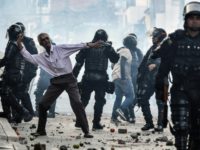 Violence has broken out at some FARC campaign stops -- like this one on February 7 the town of Yumbo, which forced the party's presidential candidate Rodrigo Londono to cancel an appearance