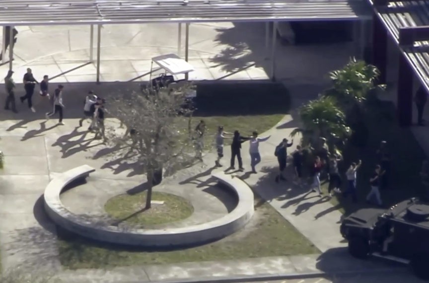 Watch: Cell Phone Video From Inside Marjory Stoneman Douglas High School - Breitbart