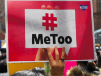 A South Korean demonstrator holds a banner during a rally to mark International Women's Day as part of the country's #MeToo movement in Seoul on March 8, 2018. The #MeToo movement has gradually gained ground in South Korea, which remains socially conservative and patriarchal in many respects despite its economic and technological advances. / AFP PHOTO / Jung Yeon-je (Photo credit should read JUNG YEON-JE/AFP/Getty Images)