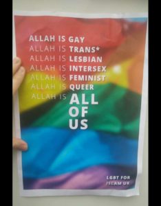 "Allah is gay" leaflet activist and journalist Lauren Southern planned to hand out in London