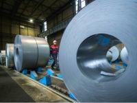 DUISBURG, GERMANY - JANUARY 17: A view of the storage area of galvanized coiled steel following manufacture at ThyssenKrupp steelworks on January 17, 2018 in Duisburg, Germany. ThyssenKrupp CEO Heinrich Hiesinger is seeking to merge the company's steel making unit with Tata Steel of India. The German economy grew 2.2 percent in 2017, its biggest growth rate since 2011. Economists see a strong outlook for 2018. (Photo by Lukas Schulze/Getty Images)