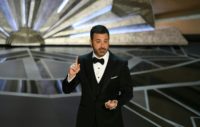 Comedian Jimmy Kimmel delivers his opening monologue at the Oscars -- which was full of jokes about Harvey Weinstein