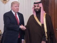 US President Donald Trump and Saudi Crown Prince Mohammed bin Salman -- shown here at the White House in 2017 -- will meet there again on Tuesday