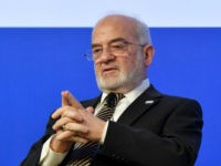 Ibrahim al-Jaafari, Iraq's Foreign Minister, attends the Mediterranean Dialogues (MED) summit, a three-day conference on security in the Mediterranean region, on November 30, 2017 in Rome. / AFP PHOTO / Andreas SOLARO (Photo credit should read ANDREAS SOLARO/AFP/Getty Images)